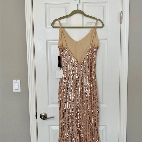 Pink sequin Lulu’s dress - Picture 2 of 5